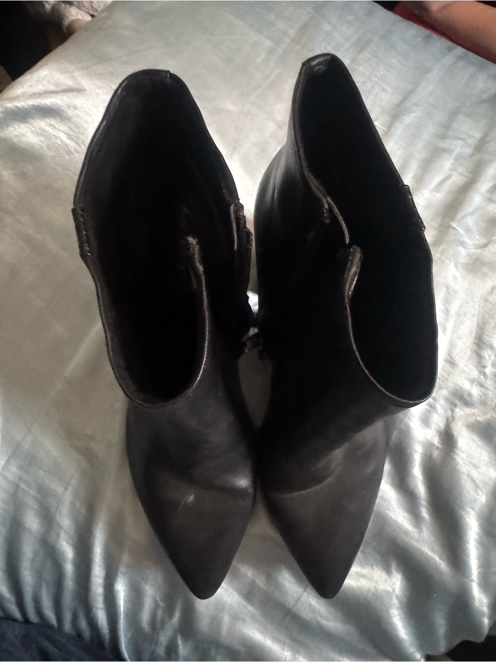 Circus by Sam Edelman Black Pointed Toe Ankle Heeled Boots